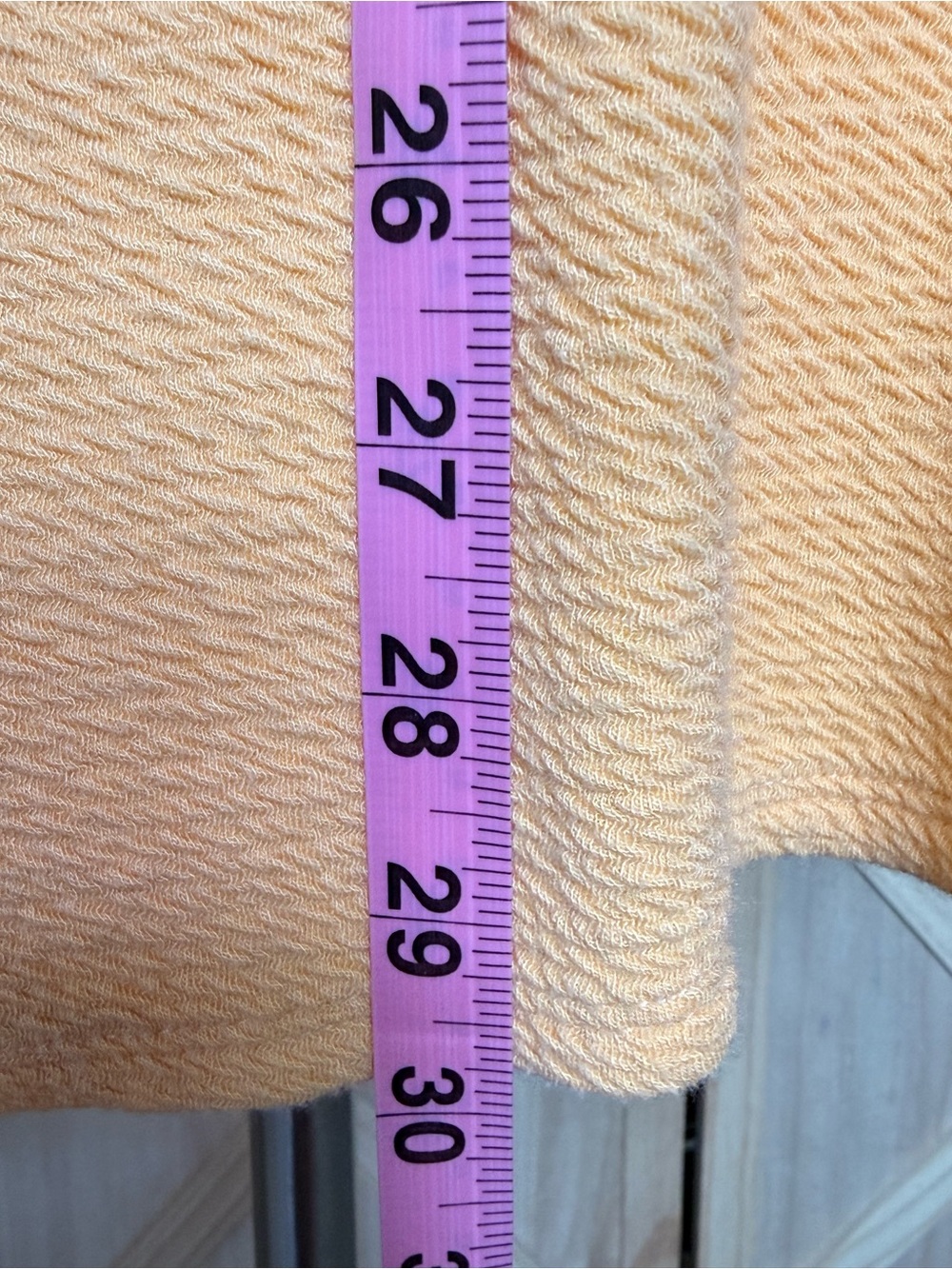 Soft Surroundings Peach Cowl Neck Tunic Top Medium Textured‎ Knit Cozy Sweater - Picture 5 of 7